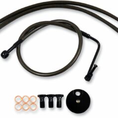 BRAKE LINE 12"-14" APE KIT MIDNIGHT SERIES  BLACK