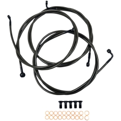 BRAKE LINE MIDNIGHT STAINLESS FOR 18"-20" APE HANGERS