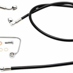 HANDLEBAR CABLE/BRAKE & CLUTCH LINE/WIRE KITS AND COMPONENTS / STAINLESS STEEL|VINYL / BLACK