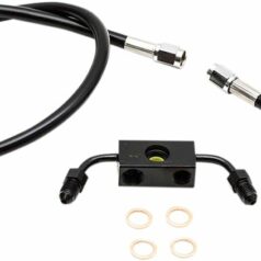 HANDLEBAR CABLE/BRAKE & CLUTCH LINE/WIRE KITS AND COMPONENTS / STAINLESS STEEL|VINYL / BLACK