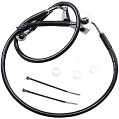 FRT BRAKE LINE XL BK +4