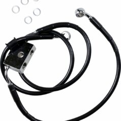 FRT BRAKE LINE XL BK +10