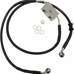 FRT BRAKE LINE XL BK +6