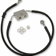 FRT BRAKE LINE XL BK +10