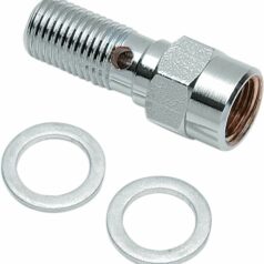 BANJO BOLT ADAPTER CHROME 3/8"-24