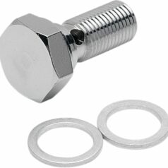 BANJO BOLT CHROME 7/16"-24 FOR 3/8"-BANJO