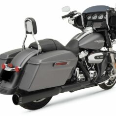 MUFFLERS 4.5" HP-PLUS® SLIP-ON W/BILLET TIPPED BLACK/BLACK