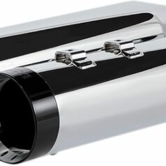 MUFFLERS TURBINE TIP SLIP-ON 4.5" HIGH PREFORMANCE PLUS CHROME