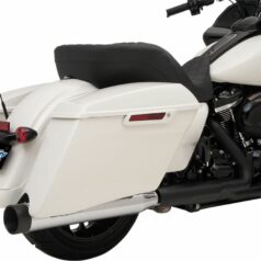 MUFFLERS SLIP-ON 4" CHROME W/BLACK BILLET END CAPS