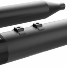 MUFFLERS 4.5" HP-PLUS® SLIP-ON W/BLACK END TURBINE CAPS BLACK/BLACK