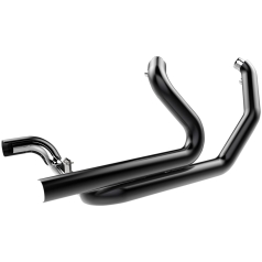 HEADER 2 INTO 2 CROSSOVER WITH 2.5" HEATSHEILDS BLACK