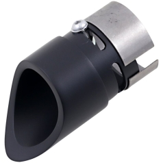 EXHAUST TIP FAMILY JEWELS MINI SCALLOPED BLACK