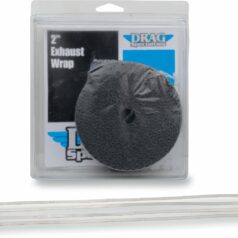 EXHAUST HEAT WRAP 2" X 25' BLACK W/ TIE