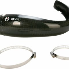 CARBON FIBER PIPE GUARD FOR 2-STROKE STOCK EXHAUST