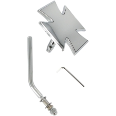 MIRROR MALTESE CHROME W/ ROUND STEM