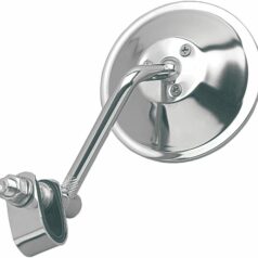 MIRROR ROUND CLAMP-ON CHROME