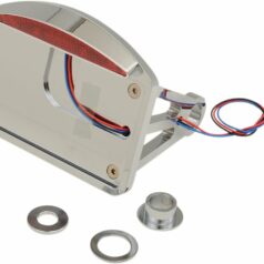 TAILLIGHT LED HALF-MOON W/ HORIZONTAL SIDE-MOUNT LICENSE PLATE