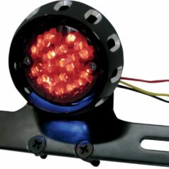 CUSTOM BOBBER LED TAILLIGHT AND LICENSE PLATE MOUNT BLACK