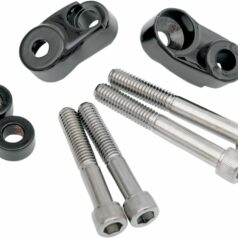 SHORT TURN SIGNAL MOUNTS FOR 39MM/49MM FORKS BLACK