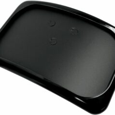LICENSE PLATE MOUNT THREE-BOLT LARGE RADIUS BLACK