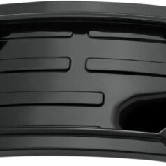 LICENSE PLATE HOLDEDR NOVA CURVED SIDE MOUNT HORIZONTAL BLACK
