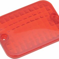 REPLACEMENT LENS RECTANGULAR MARKER LIGHT RED