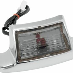REAR FENDER TIP LIGHT SMOKE LENS CHROME