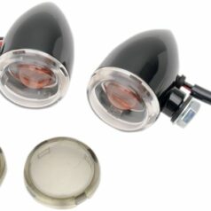 MINI-DEUCE MARKER LIGHTS BOLT-MOUNT CLEAR/SMOKE LENS BLACK