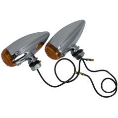 LIGHTS MARKER CHROME AMBER