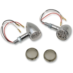 LED MINI DEUCE MARKER LIGHT KIT CHROME/RED