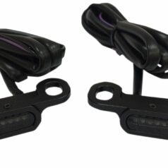 LIGHTS MARKER HANDLEBAR BLACK/SMOKE LED