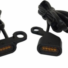 LIGHTS MARKER HANDLEBAR BLACK/AMBER LED