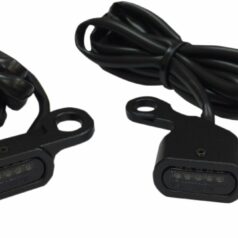 LIGHTS MARKER HANDLEBAR BLACK/SMOKE LED