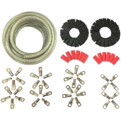 BATTERY CABLE KIT CUSTOM CLEAR 