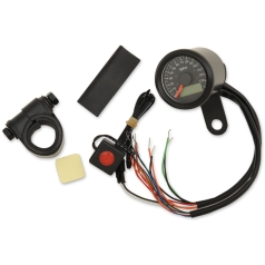 ELECTRONIC SPEEDOMETERS WITH INDICATOR LIGHTS 1-7/8" MINI PROGRAMMABLE 120 MPH