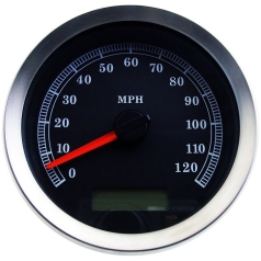 SPEEDOMETER BLK MPH XL