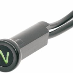 SNAP-IN INDICATOR LIGHT NEUTRAL 0.3" BLACK BEZEL
