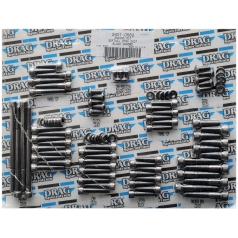 BLACK CHROME SOCKET-HEAD MOTOR BOLT KIT KNURLED