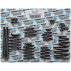 BLACK CHROME SOCKET-HEAD MOTOR BOLT KIT SMOOTH