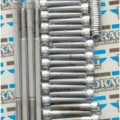 CHROME SOCKET-HEAD SIDE COVER BOLT KIT KNURLED