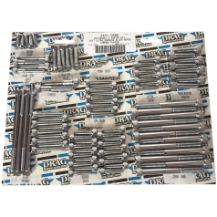 BOLT KIT M8 ENGINE KNURLED ALLEN HEAD CHROME