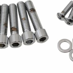 BOLT KIT M8 HANDLEBAR CONTROL SMOOTH SOCKET HEAD CHROME
