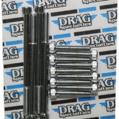 BOLT KIT M8 OUTER PRIMARY KNURLED ALLEN HEAD CHROME