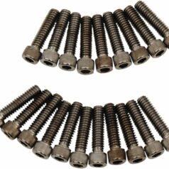 BOLT KIT M8 ROCKER BOX KNURLED ALLEN HEAD BLACK
