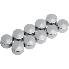 CHROME HEX BOLT/NUT COVER 10MM
