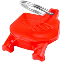 NUMBER PLATE KEY CHAIN RED