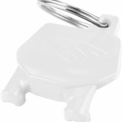 NUMBER PLATE KEY CHAIN WHITE