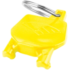 NUMBER PLATE KEY CHAIN YELLOW