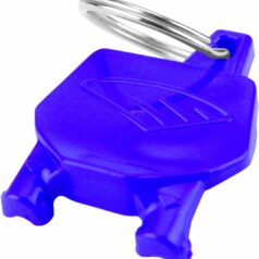 NUMBER PLATE KEY CHAIN BLUE