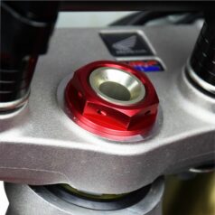 STEERING STEM NUT RED